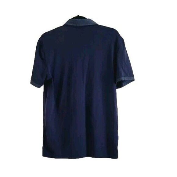 AG Adriano Goldschmied Green Label Premium Polo Shirt Blue Men's Size S - Picture 4 of 7